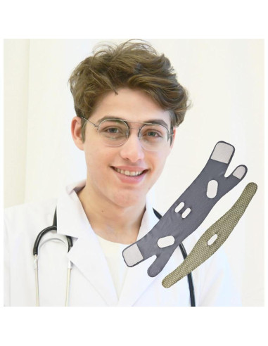 Cinta de levantamiento facial en V ADRUITE - Gris, 32g