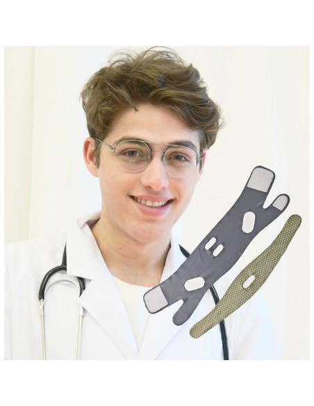 Cinta de levantamiento facial en V ADRUITE - Gris, 32g