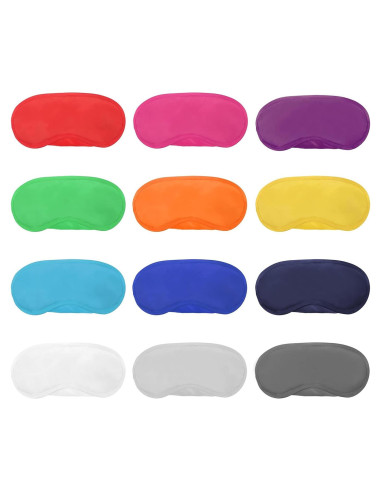 12 Máscaras de Sueño Multicolor Hicarer con Almohadilla Nasal