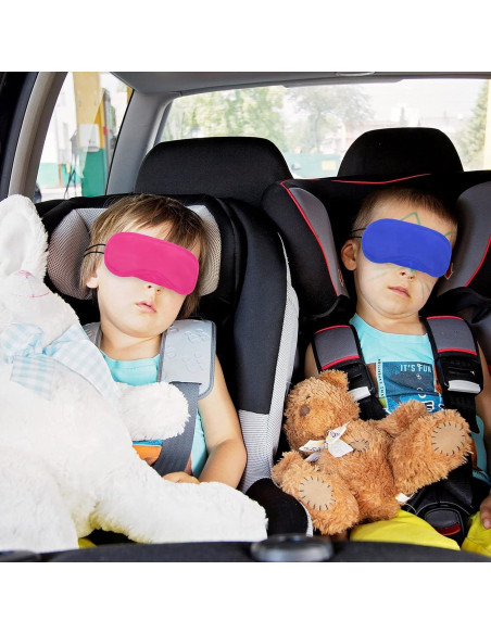 12 Máscaras de Sueño Multicolor Hicarer con Almohadilla Nasal