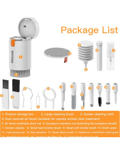 Kit de limpieza MOTONG para dispositivos electrónicos - Blanco 2