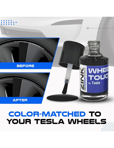 Kit de Reparación de Rasguños Rines Tesla Model S Tempest Gris