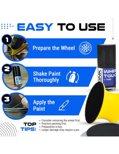 Kit de Reparación de Rasguños Rines Tesla Model S Tempest Gris