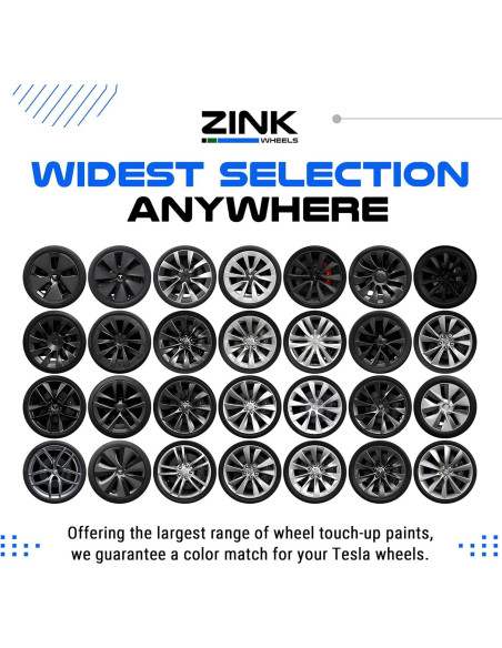 Kit de Reparación de Rasguños Rines Tesla Model S Tempest Gris