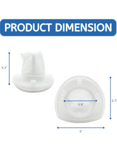 Filtro Nispira para Aspiradora BLACK+DECKER VF110 - Paquete de 3 2