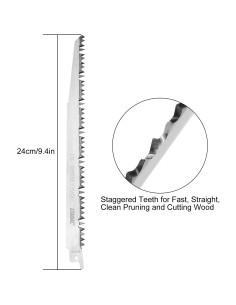 10 Hojas de Sierra Recíproca 240mm HNBun para Poda de Madera 2