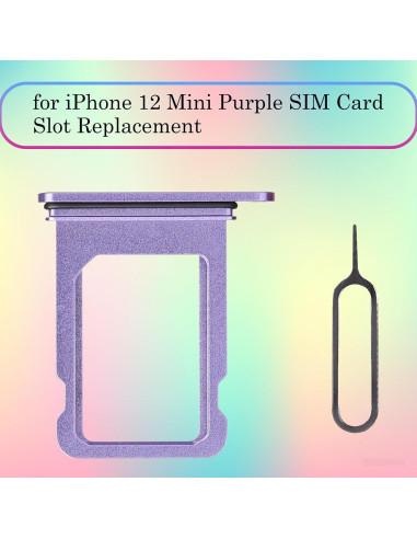 Bandeja de tarjeta SIM morada para iPhone 12 Mini A2176 A2398 A2399 A2400