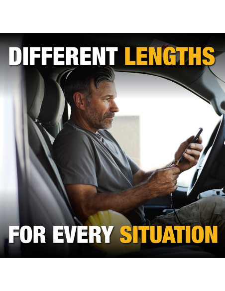 Cable USB A a USB C DEWALT 1.83 m alta resistencia