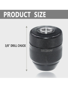 Mandril Sin Llave 3/8" Follde para Brocas 0.8-10mm 2