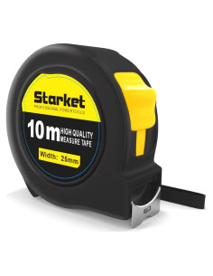 Cinta Métrica Retráctil 10 m STARKET con Escala Dual