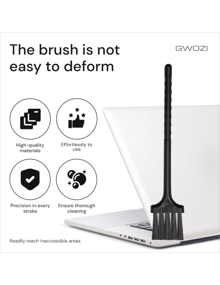 Cepillo de Teclado Antiestático GWOZI - 2 Pcs, Limpieza Multicolor