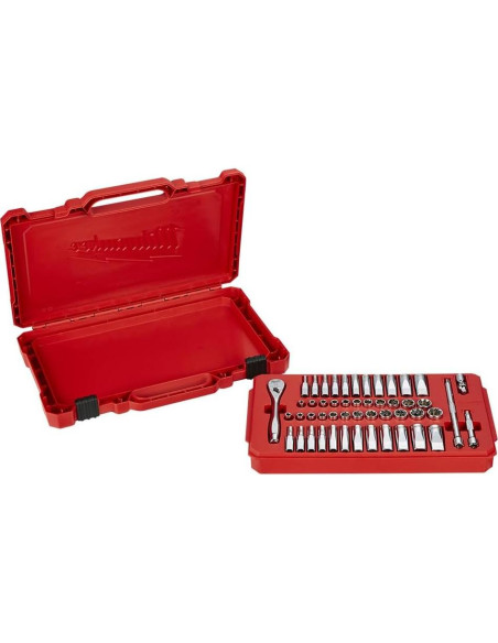 Juego de Llave de Carraca y Enchufes Milwaukee MLW48-22-9004