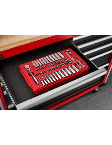 Juego de Llave de Carraca y Enchufes Milwaukee MLW48-22-9004