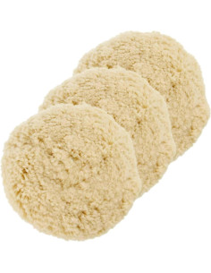 Discos de Pulido de Lana SPTA 8" 100% Natural Set de 4 2