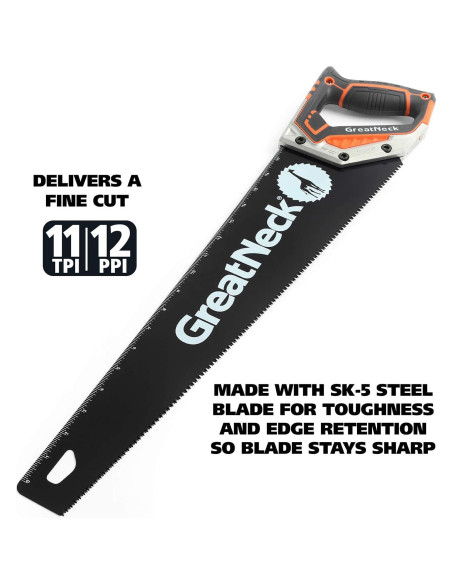 Sierra de Mano GreatNeck 74004 50.8 cm Dientes de Triple Bisel