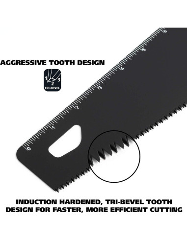 Sierra de Mano GreatNeck 74004 50.8 cm Dientes de Triple Bisel