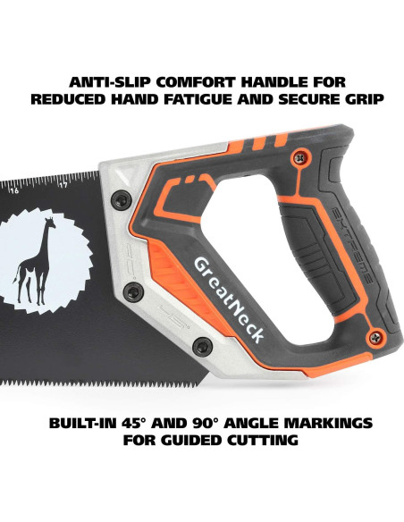 Sierra de Mano GreatNeck 74004 50.8 cm Dientes de Triple Bisel