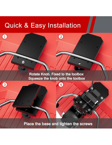 Kit de Ruedas con Freno MAICHUAN para Caja de Herramientas 90.72 kg