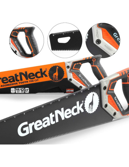 Sierra de Mano GreatNeck 74004 50.8 cm Dientes de Triple Bisel