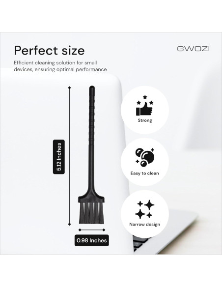 Cepillo de Teclado Antiestático GWOZI - 2 Pcs, Limpieza Multicolor