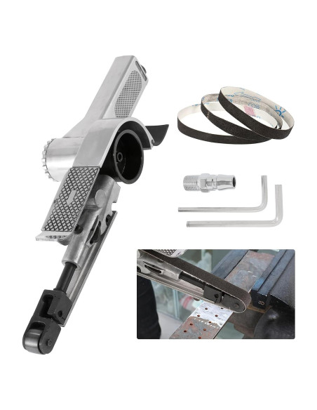 Mini Lijadora de Banda BEAMNOVA 20mm 3 Correas Grano 80/100/120