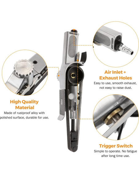 Mini Lijadora de Banda BEAMNOVA 20mm 3 Correas Grano 80/100/120