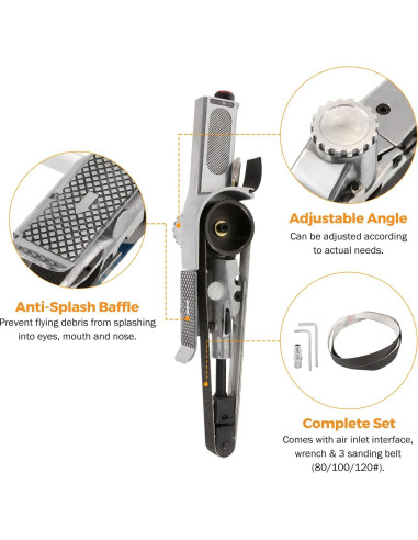 Mini Lijadora de Banda BEAMNOVA 20mm 3 Correas Grano 80/100/120