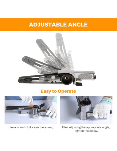 Mini Lijadora de Banda BEAMNOVA 20mm 3 Correas Grano 80/100/120