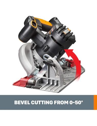 Sierra Circular Inalámbrica WORX 20V 6-1/2" Exactrack WX530L.9