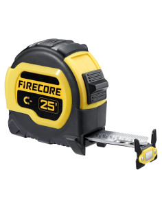 Cinta Métrica Firecore 7.62m con Fracciones y Gancho Magnético