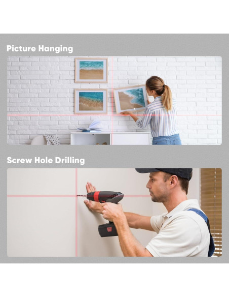 Medidor láser 2 en 1 ProTap MS-1+ 50m con nivel láser