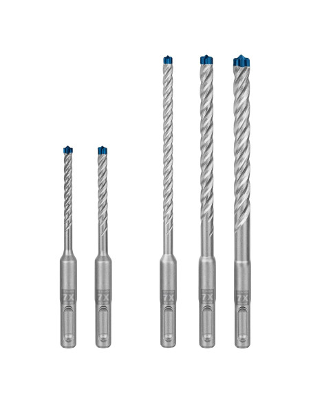 Juego de Brocas de Martillo Bosch EXPERT SDS plus-7X 5-10 mm
