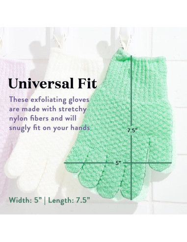 Guantes Exfoliantes Bare Botanics Menta Pack 4 Unidades