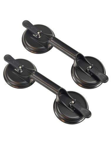 2 Ventosas de Aluminio Genubi para Cristales y Azulejos