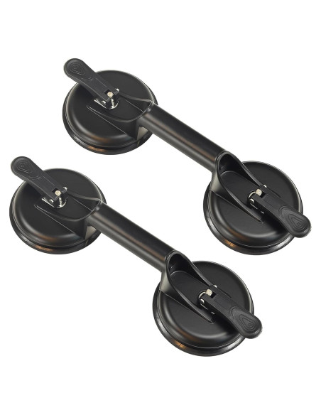 2 Ventosas de Aluminio Genubi para Cristales y Azulejos