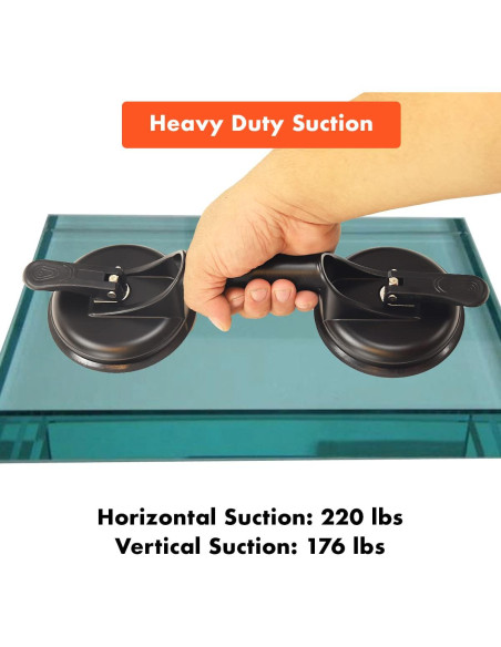 2 Ventosas de Aluminio Genubi para Cristales y Azulejos