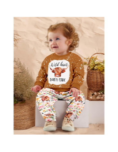 Conjunto de Sudadera y Pantalones para Niña ADIFUN 6-12 Meses 2