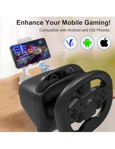 Volante de Juego DOYO KT820D Inalámbrico 270 para PS4/PC