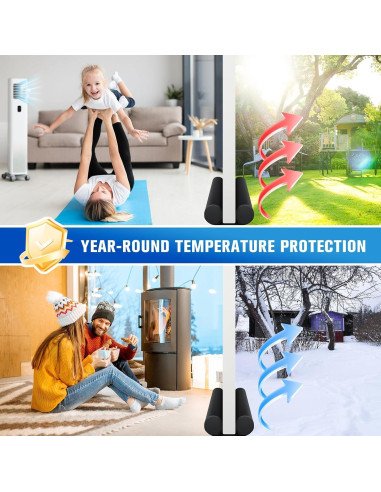 Detenedor de Corrientes de Aire ComfyInLove 76.2 cm Negro