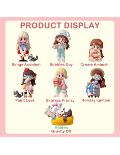 Conjunto de 6 figuras coleccionables Milay Daily Times 2