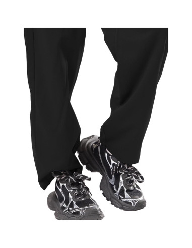 Pantalones de Scrubs para Mujeres Reinwaete, Negro, 5 Bolsillos