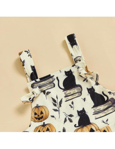 Conjunto de Halloween para Niña Rtnnsbbfcm Mono Sin Mangas