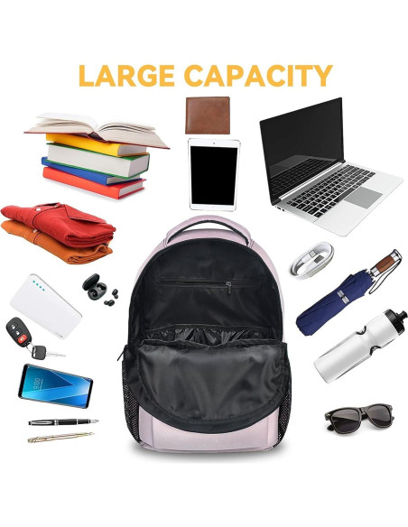 Mochila Escolar UNIKITTY Rosa 40.6x30.5x13.7 cm Ajustable