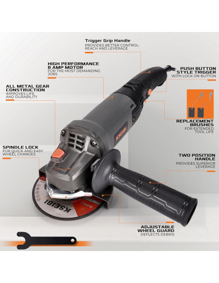 Amoladora Angular KSEIBI 711943K 115mm 950W 11000RPM