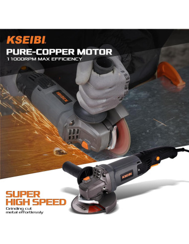 Amoladora Angular KSEIBI 711943K 115mm 950W 11000RPM
