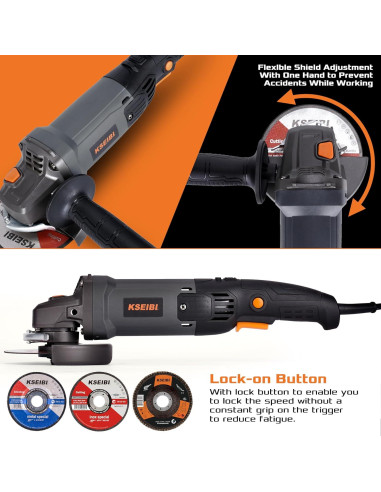 Amoladora Angular KSEIBI 711943K 115mm 950W 11000RPM