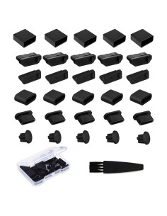 Tapas Antipolvo para Puertos USB WLXTREE - 30 Pcs Silicona