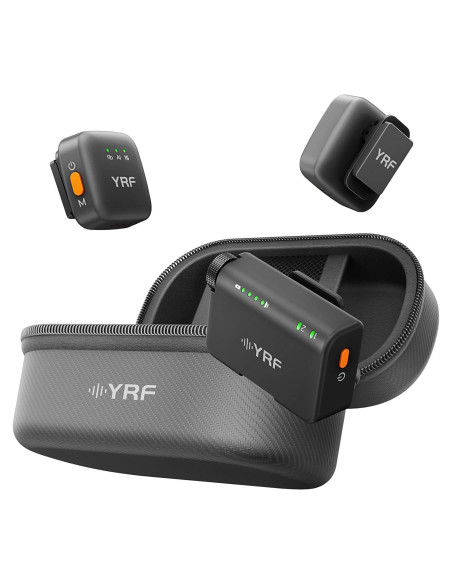 Micrófono Lavalier Inalámbrico YRF M15 con Estuche de Carga