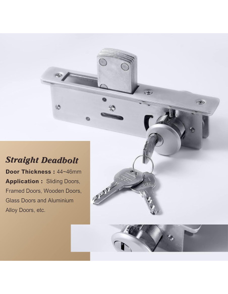 Cerradura de Mortaja Doble Cilindro UpJia Flarish 2.86 cm