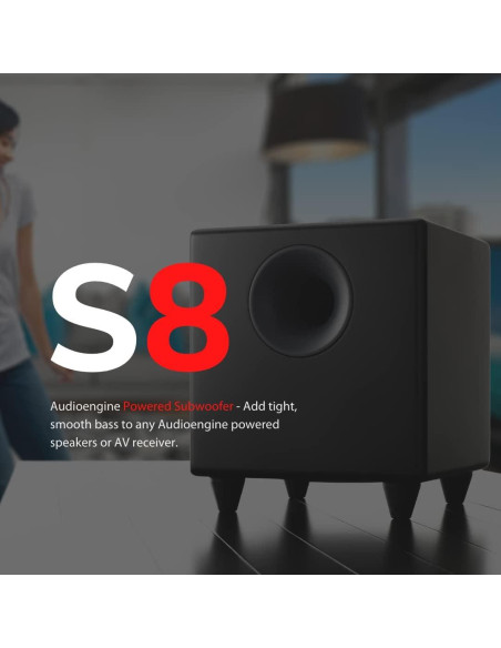 Altavoces Bluetooth Audioengine A1 60W con Subwoofer S8